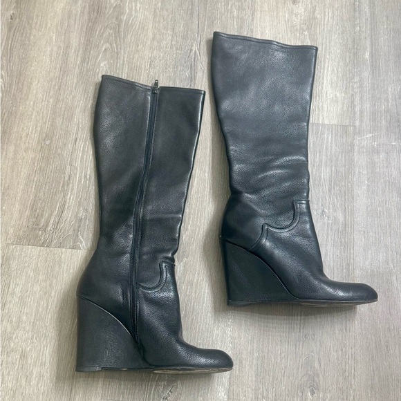 Nanette Lepore Shoes - Nanette Lepore Femme Fatale Genuine Leather Boots in Grey. Size 8.5. Worn 3x.